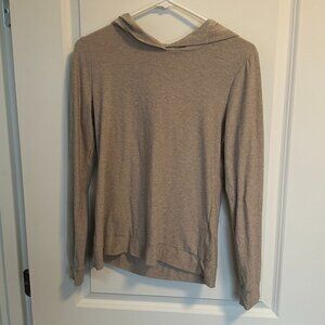 Beyond Yoga Tan Light Hooded Top